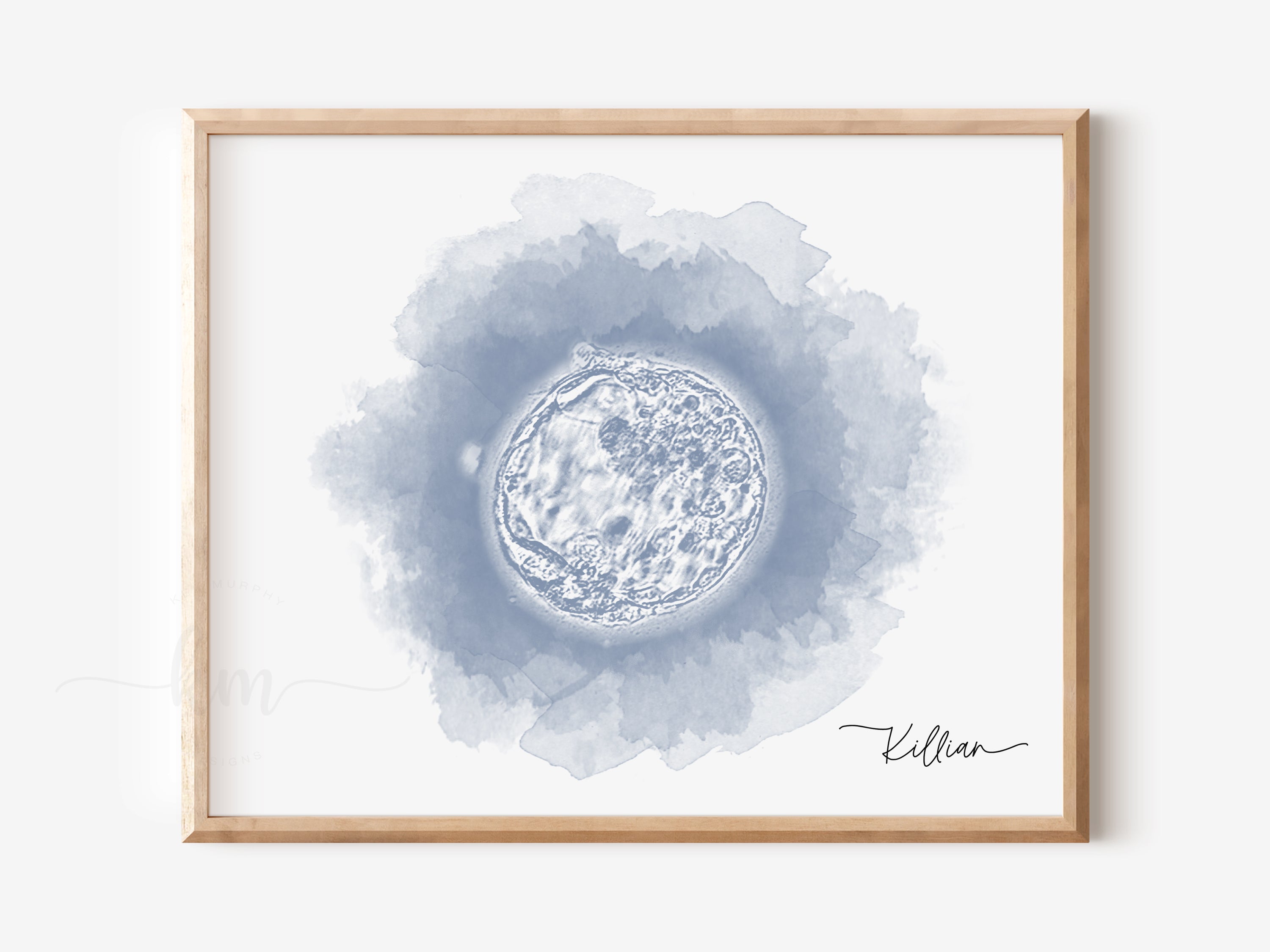 Original Custom IVF Embryo Watercolor in 5x7 or 9x12 Watercolor Paper -   Canada