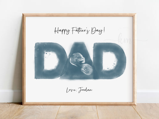 Celebrate Father's Day with Personalized Ultrasound and Baby Footprint Art